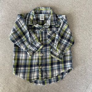 Boy 12-18M Flannel Plaid Shirt